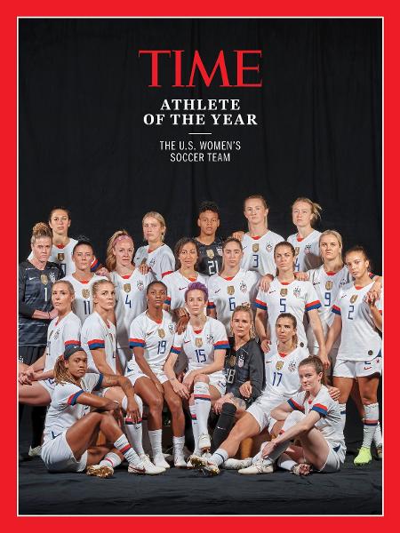 Seleção feminina dos EUA é eleita "Atleta do Ano" pela revista Time - divulgação/Time
