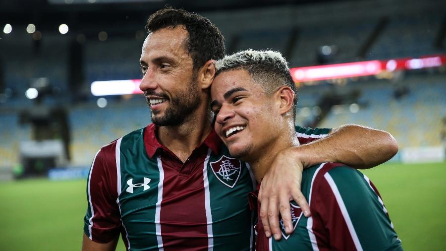 Nenê e Miguel são esperanças do Fluminense na Copa Sul-Americana - Lucas Merçon/Fluminense FC