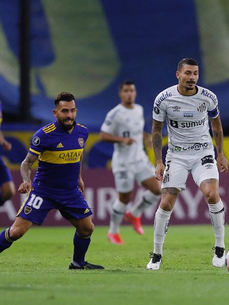 Santos e Boca Juniors se enfrentaram pela última vez pela Libertadores, em 2021 - Reprodução/Twitter Conmebol Libertadores