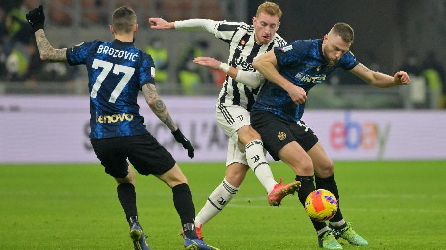Juventus e Inter de Milão fizeram jogo disputado na final da Supercopa da Itália - ALBERTO LINGRIA/REUTERS