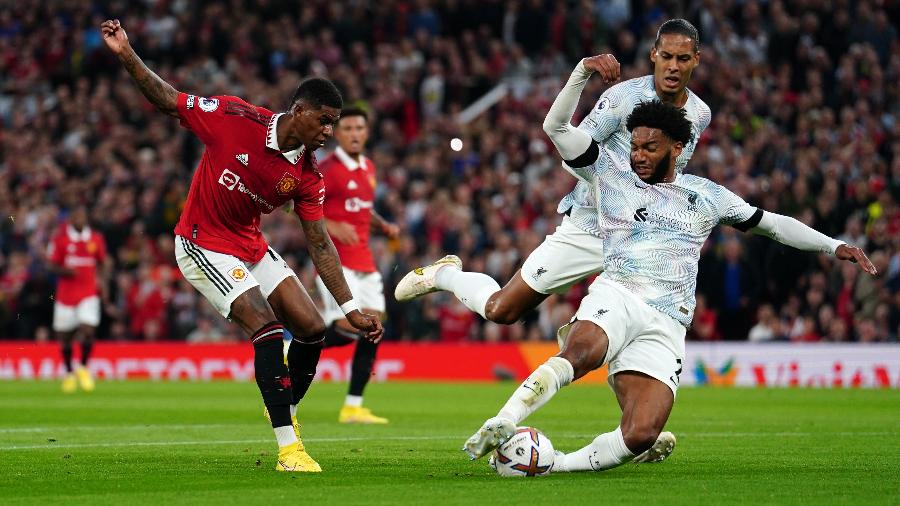 Manchester United e Liverpool se enfrentaram no Old Trafford em jogo do Campeonato Inglês - David Davies/PA Images via Getty Images