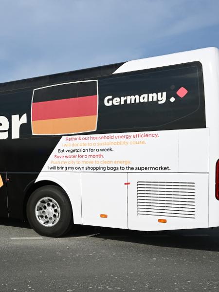 Ônibus da Alemanha para a Copa do Mundo do Qatar - Federico Gambarini/picture alliance via Getty Images