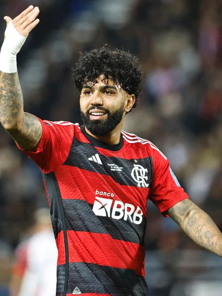 Gabigol durante a derrota do Flamengo no Mundial de Clubes - Khaled DESOUKI / AFP