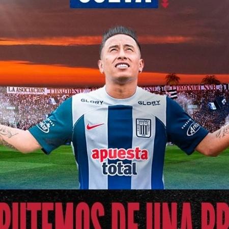 Christian Cueva, meio-campista do Alianza Lima, defendeu o Santos em 2019