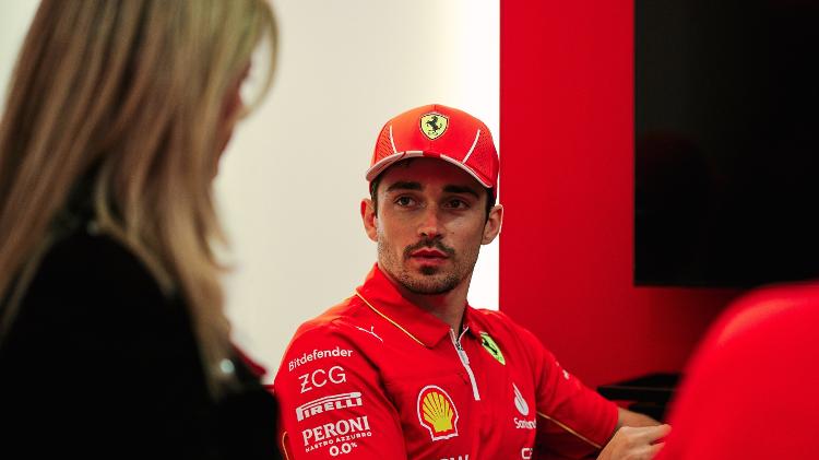 Chalres Leclerc, piloto da Ferrari, em entrevista ao UOL