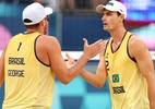 Favoritos, George e André estreiam com vitória tranquila no vôlei de praia - Michael Reaves/Getty Images