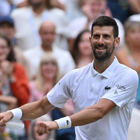 Novak Djokovic celebra vitória em Wimbledon com a dança que faz com sua filha - Glyn KIRK / AFP