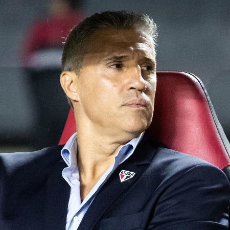 Hernán Crespo, técnico do São Paulo, durante jogo contra o Atlético-MG Hernán Crespo, técnico do São Paulo, durante jogo contra o Atlético-MG