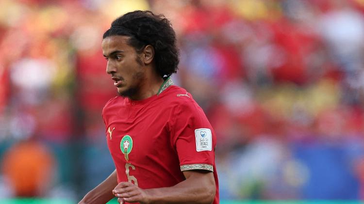 Ayoub Bouaddi durante Brasil x Marrocos Ayoub Bouaddi durante Brasil x Marrocos