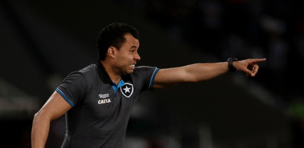 O técnico Jair Ventura durante uma partida do Botafogo - Luciano Belford/AGIF