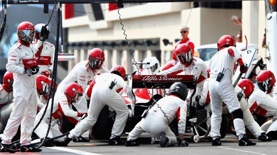 Sauber fez o melhor pit stop do GP da França - Mark Thompson/Getty Images