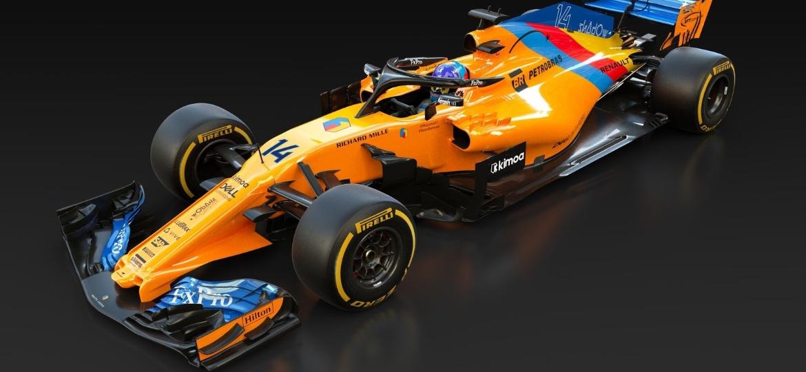 Carro da McLaren foi personalizado para Fernando Alonso disputar o último GP de F1 da carreira - Divulgação/McLaren