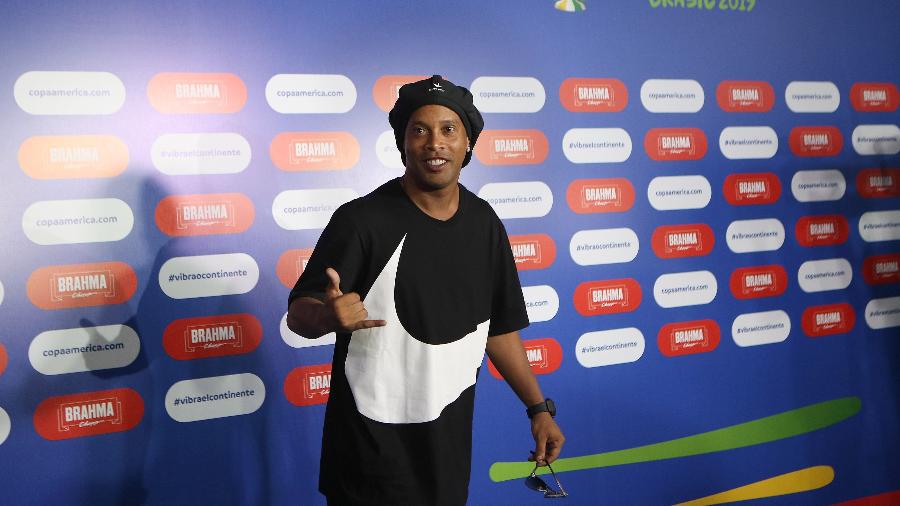 Ronaldinho Gaúcho participa do sorteio da Copa América - Bruna Prado / Getty Images