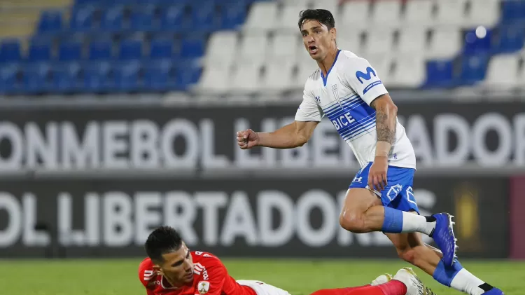 Zampedri comemora gol da Universidad Católica contra o Inter - Alex Reyes/Conmebol - Alex Reyes/Conmebol