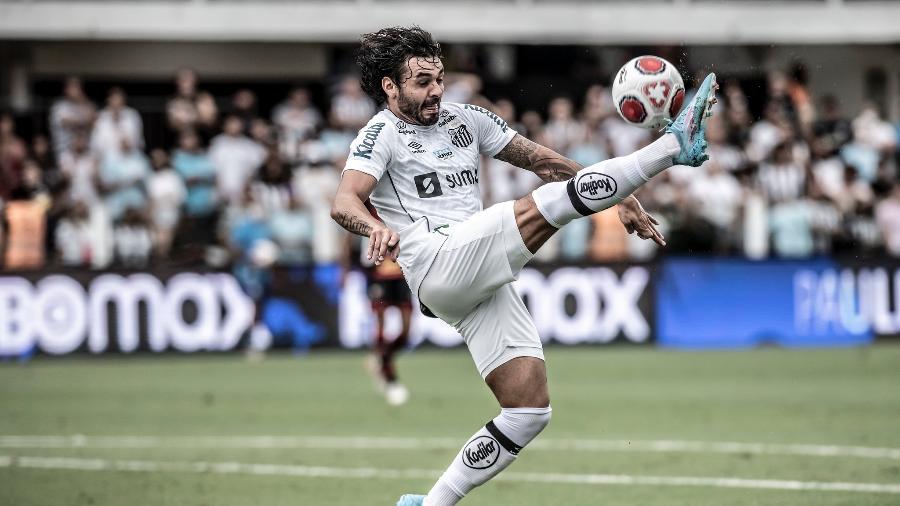 Ricardo Goulart em ação pelo Santos - Ivan Storti/Santos FC