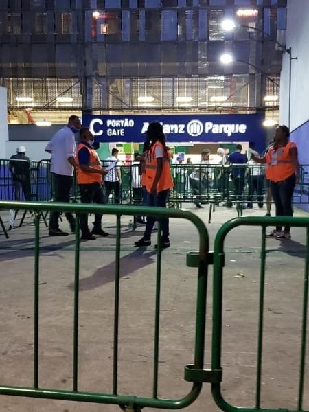 Portões do Allianz Parque, estádio do Palmeiras  - Matheus Godoy/ UOL