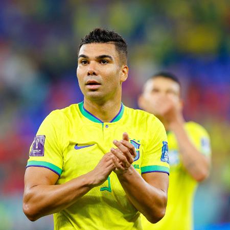 Casemiro, da seleção brasileira, em jogo contra a Suíça pela Copa do Mundo do Qatar - Matteo Ciambelli/DeFodi Images via Getty Images