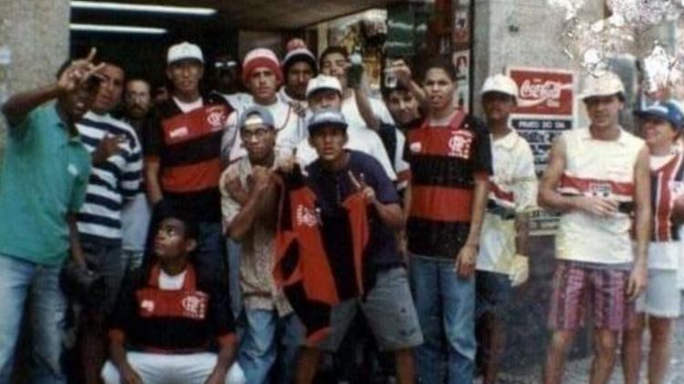 Integrantes da Torcida Jovem do Flamengo e da Independente, do São Paulo, no fim da década de 80