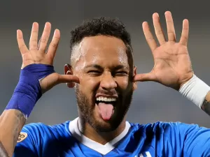Mesmo sem jogar, Neymar é exaltado pelo Al Hilal: 'O mágico'