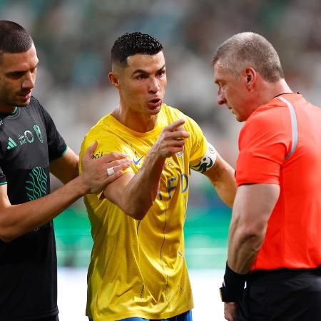 Cristiano Ronaldo ficou revoltado com Anderson Daronco durante jogo do Sauditão de 2023