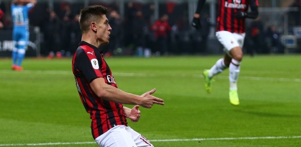 Polonês ex-Genoa marcou pela primeira vez por sua nova equipe - AC Milan/Divulgação