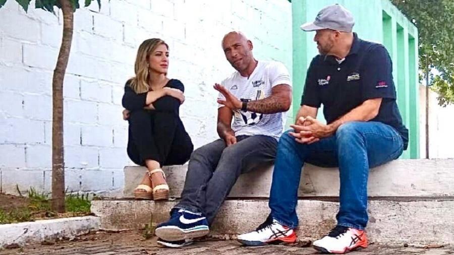 Ex-jogador Edinho em primeira entrevista após deixar a prisão em setembro de 2019 - Reprodução/TV Record