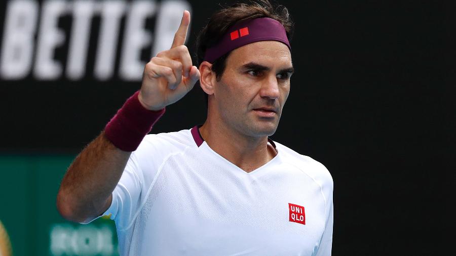 Roger Federer nas quartas de final do Australian Open - Reuters