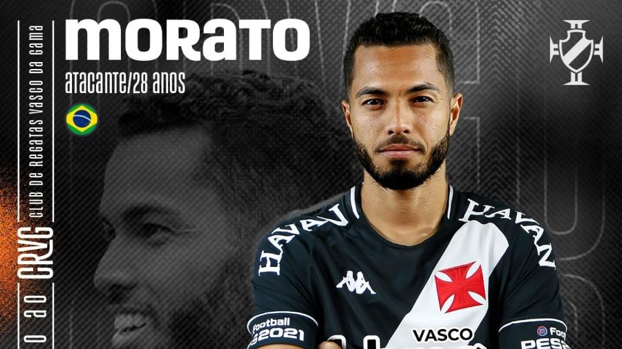 Vasco anuncia a contratação do atacante Morato - Reprodução site oficial