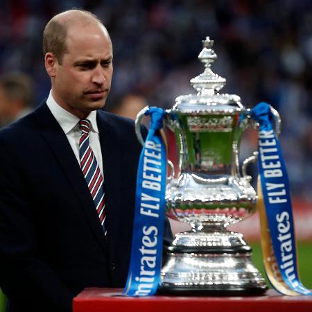 Príncipe William, durante final da Copa da Inglaterra de 2021