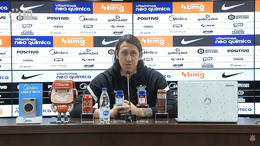 Cássio, goleiro do Corinthians, em entrevista coletiva - Reprodução/YouTube