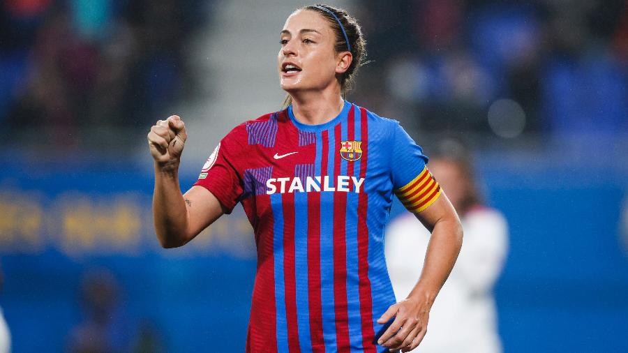 Alexia Putellas, do Barcelona, conquistou a Bola de Ouro e o prêmio The Best, da Fifa - NurPhoto/NurPhoto via Getty Images