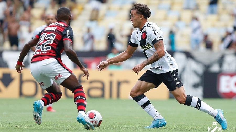 Figueiredo, atacante do Vasco, durante duelo com o Flamengo, pelo Carioca -  Rafael Ribeiro/Vasco