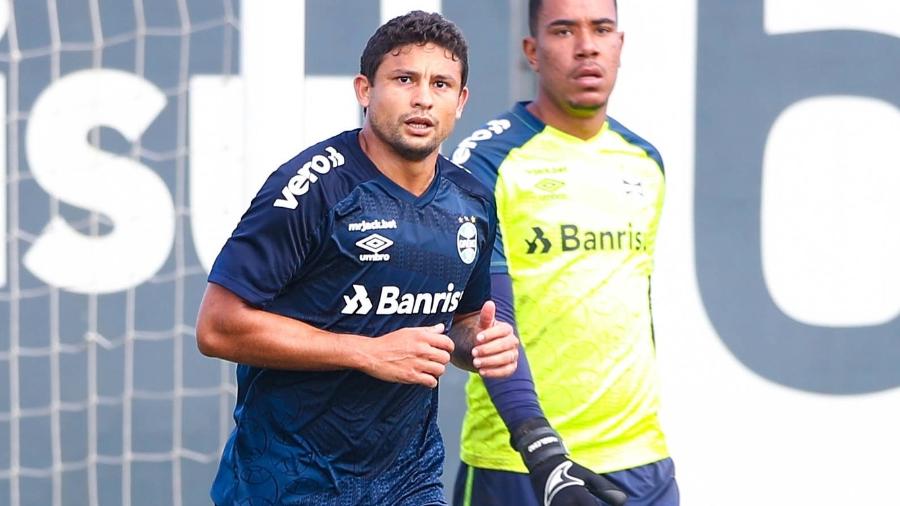 Elkeson poderá estrear pelo Grêmio contra o CRB - Lucas Uebel/Grêmio