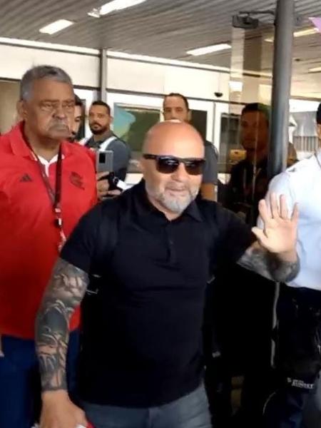 Sampaoli chegou ao Rio de Janeiro para se apresentar ao Flamengo - Igor Siqueira/UOL