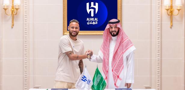 Neymar assina contrato com o Al-Hilal