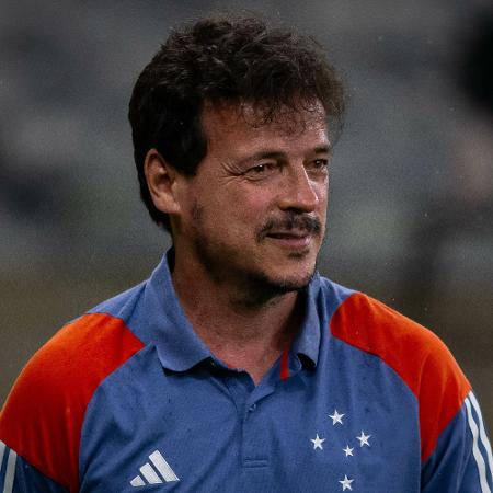 Fernando Diniz, técnico do Cruzeiro, durante jogo contra o Palmeiras pelo Brasileirão - Fernando Moreno/AGIF