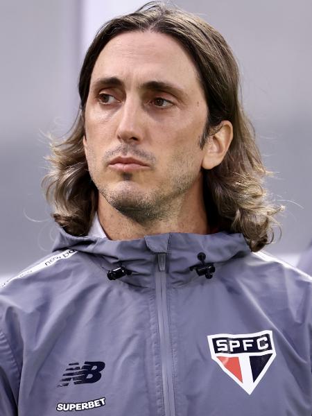 Zubeldía, técnico do São Paulo, no jogo contra o Palmeiras, pelo Brasileirão - Marcello Zambrana/Agif
