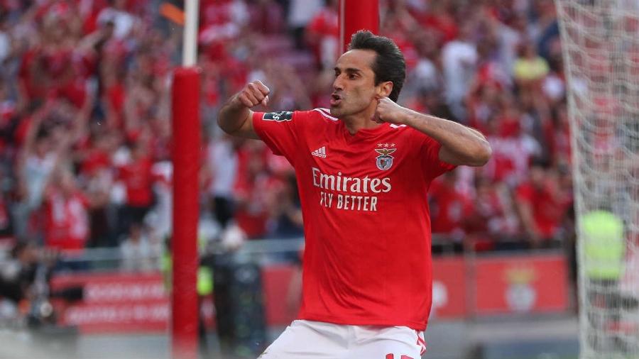 Jonas tem sido destaque do Benfica nas últimas temporadas em Portugal - Divulgação/SL Benfica