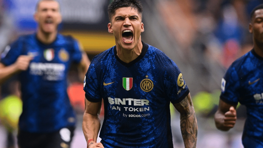Joaquín Correa comemora gol da Inter sobre a Udinese no Campeonato Italiano - Divulgação/Inter