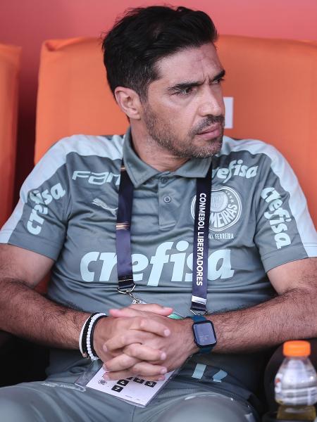 Abel Ferreira no banco de reservas durante a final da Libertadores - Ettore Chiereguini/AGIF