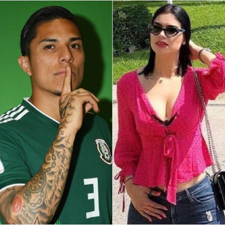 Carlos Salcedo, zagueiro mexicano, e Martha Paola, irmã do jogador que foi assassinada Carlos Salcedo, zagueiro mexicano, e Martha Paola, irmã do jogador que foi assassinada