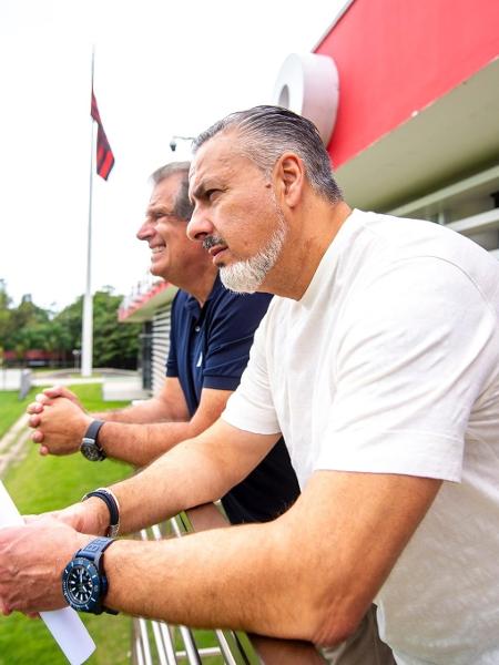 José Boto e Bap no Ninho do Urubu, CT do Flamengo