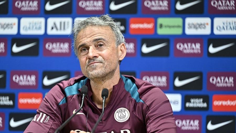 Luis Enrique, técnico do PSG - Divulgação/PSG