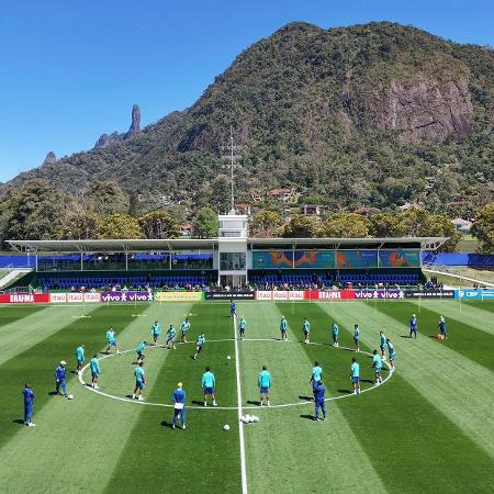 Treino da seleção brasileira na Granja Comary, em Teresópolis Treino da seleção brasileira na Granja Comary, em Teresópolis