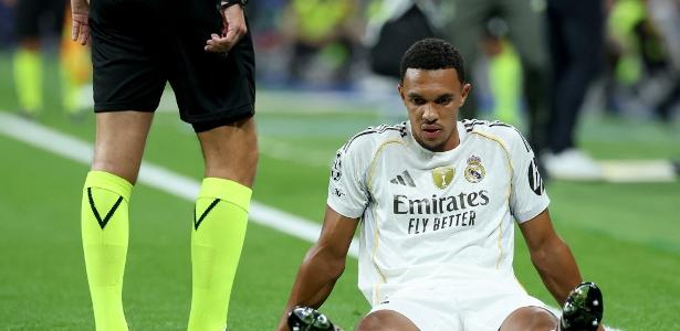 Alexander-Arnold desfalca Real Madrid por até um mês após exama constatar lesão muscular