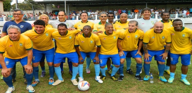 A seleção brasileira de futebol master reúne craques em jogos de exibição pelo Brasil - Facebook/Reprodução
