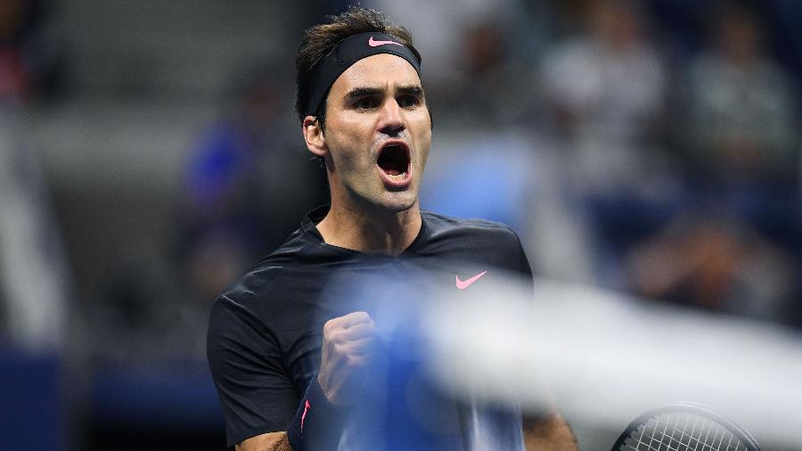Roger Federer estreou com vitória difícil no Grand Slam norte-americano - Jewel Samad/AFP