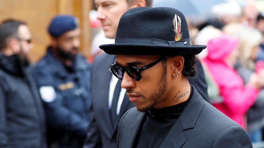 Lewis Hamilton chega para funeral de Niki Lauda - Leonhard Foeger/Reuters