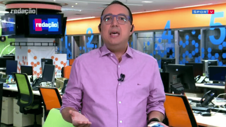 Carlos Cereto deixou o grupo Globo após 20 anos; no mês passado, jornalista e André Rizek viveram "rusga"  - Reprodução/SporTV