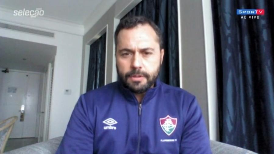 Mário Bittencourt, presidente do Fluminense, em entrevista ao SporTV - Reprodução/SporTV